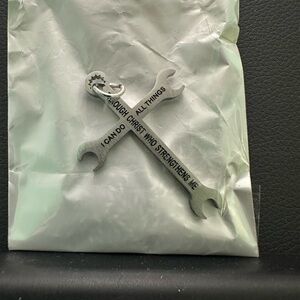 Inspirational Silver Wrench necklace